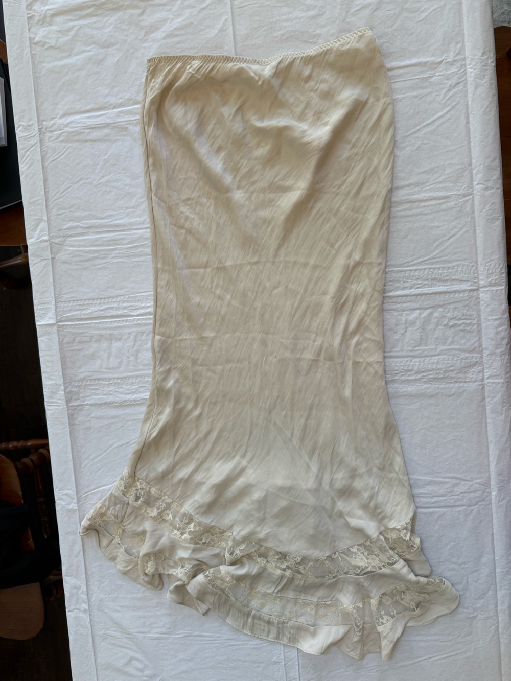 Free People Intimately Satin Lace-Trim Maxi Skirt - Picture 5 of 5